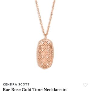 Kendra Scott Rose Gold Necklace
